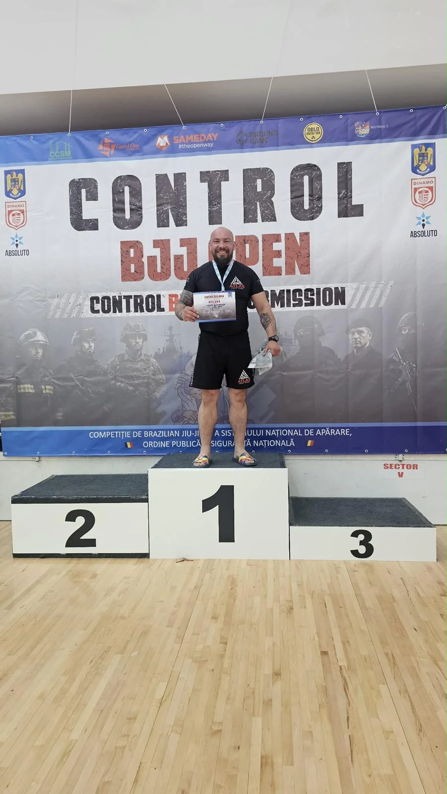 Polițist arădean, medaliat cu aur și argint la Control Open BJJ 2026