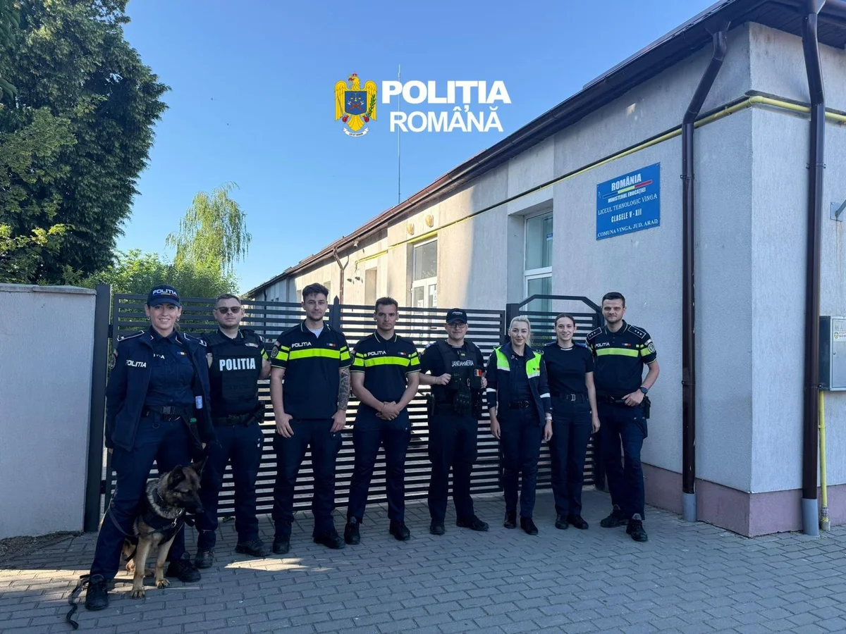 Acțiune pentru siguranța elevilor în Vinga: 38 de absenți depistați