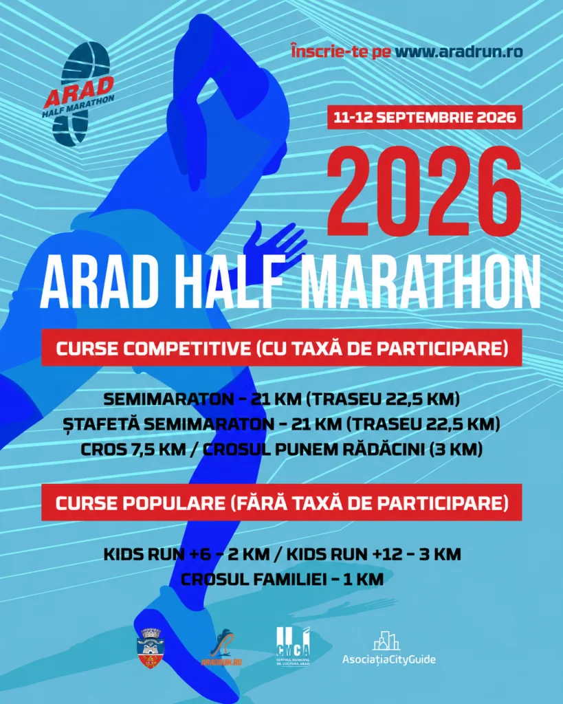 Arad Half Marathon revine la ediția a II-a în septembrie
