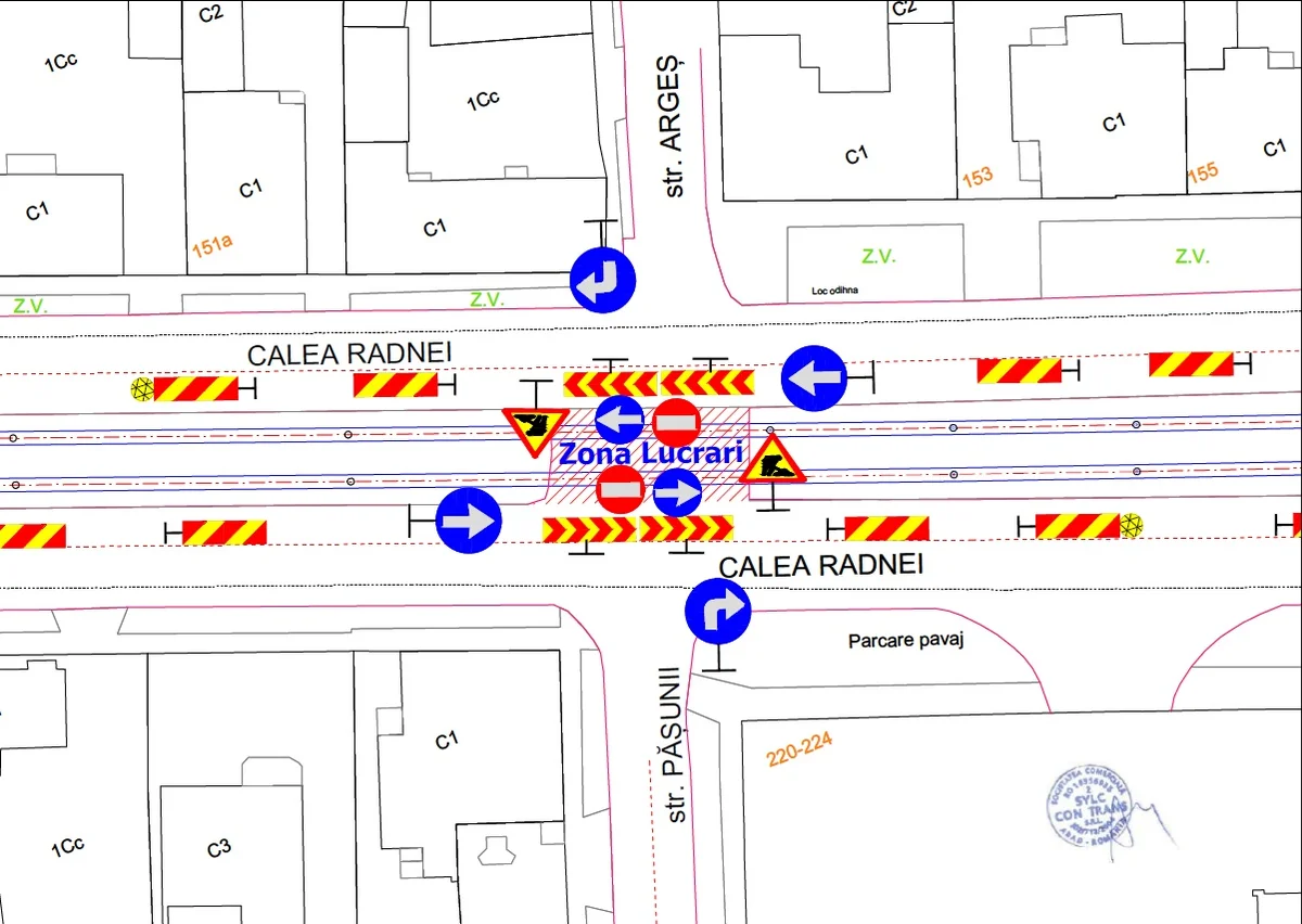 Arad închide circulația la intersecția Pășunii-Argeș